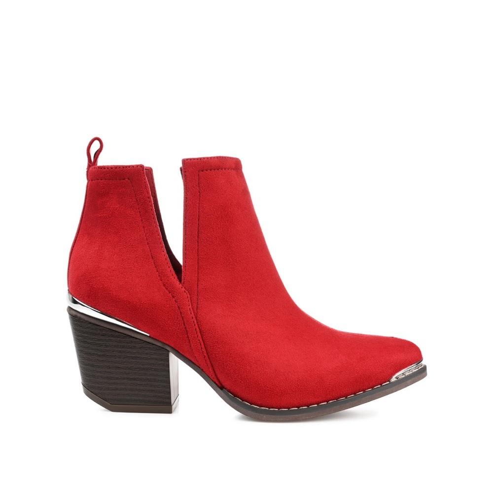 Journee Collection isla red ankle booties Sz 7.5